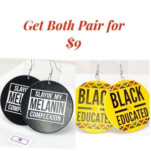 Get 2 pair of Statement Hoop Earrings